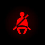 seat belt warning light